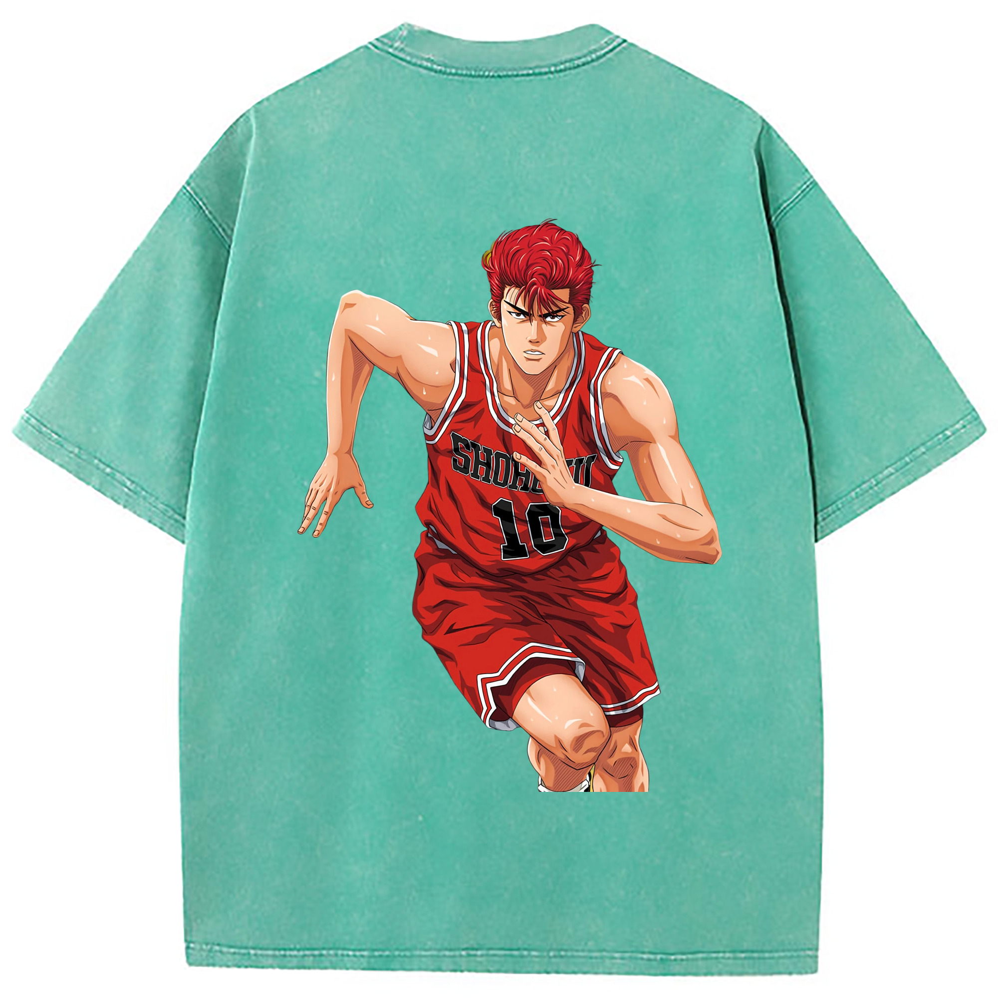 （画像用） SLAM DUNK／スラムダンク 綿100% ヴィンテージ風 半袖Tシャツ（背面プリント）